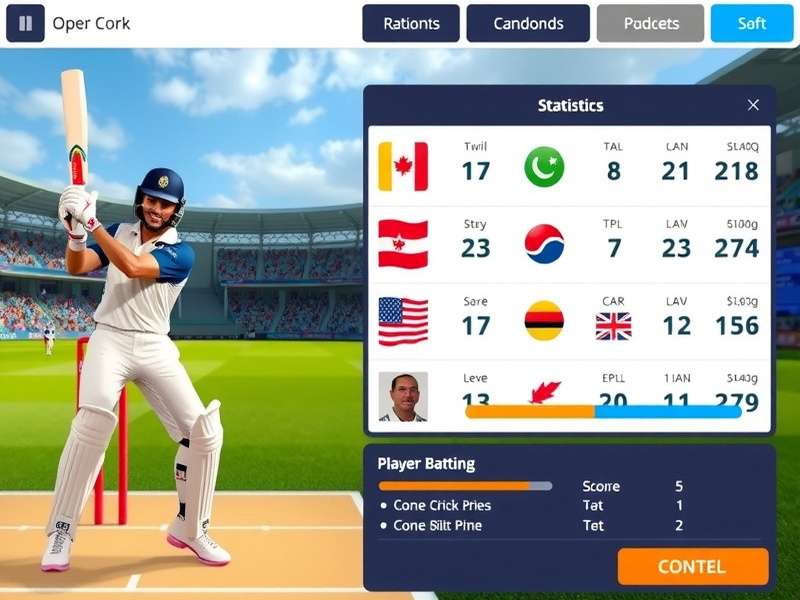 Elite Crick Master player customization screen